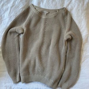 Banana Republic Sand/Gold Knit Sweater (L)